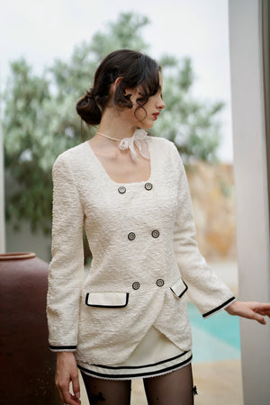 BZ001WHSM24_Thea by Thara white blazer