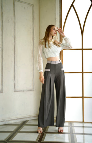 LP003BRFA24_ Classic flared pant wide leg